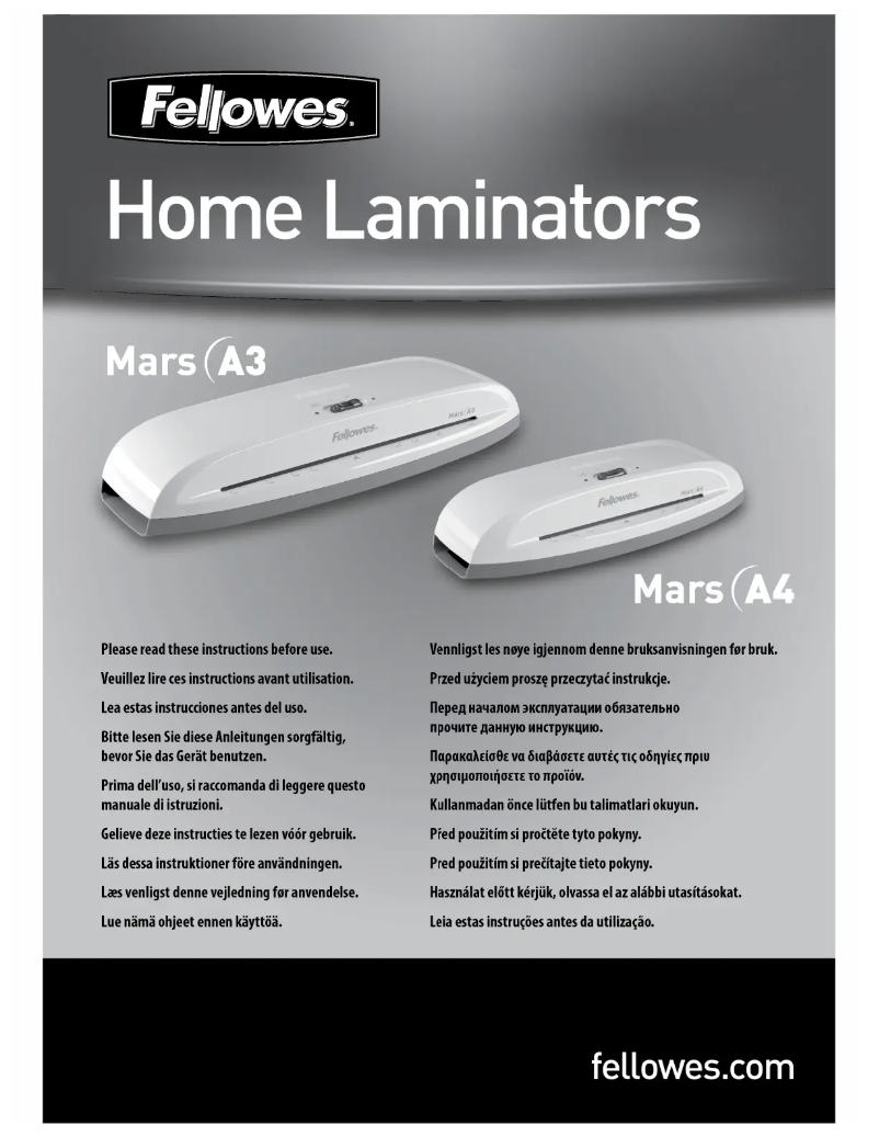 Page n°1 - Manuel utilisateur Fellowes MARS