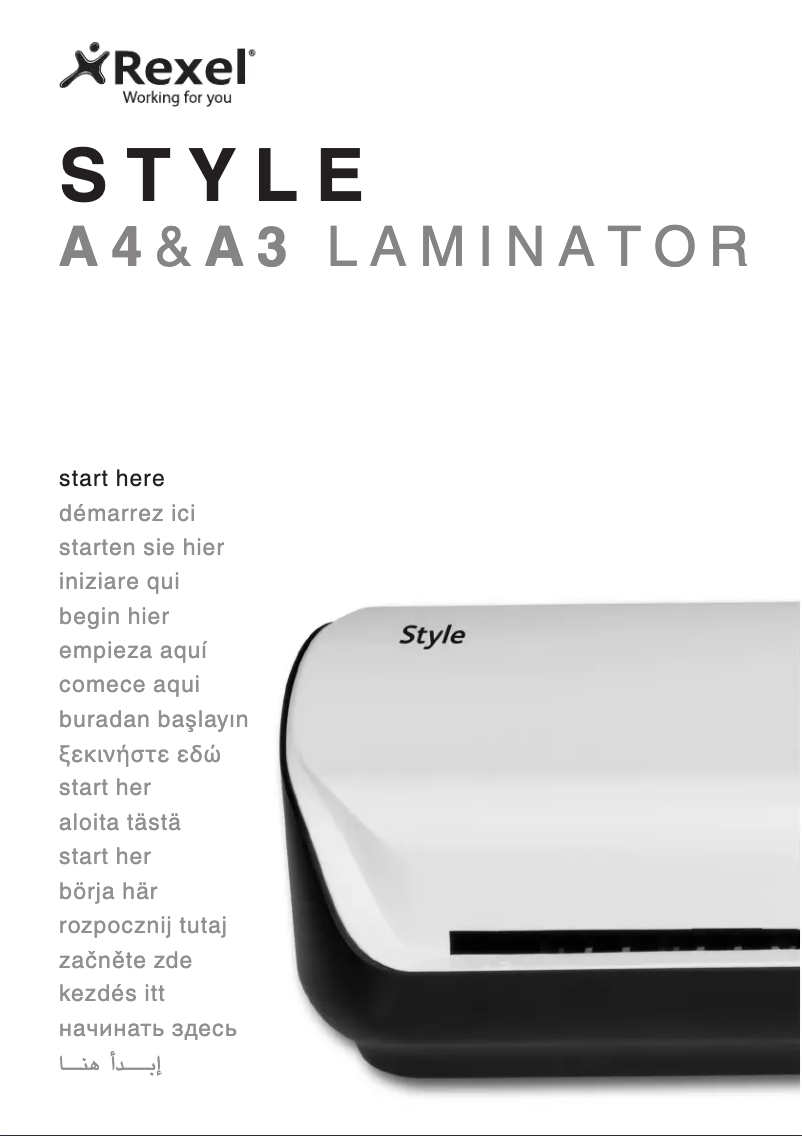 Page n°1 - Manuel utilisateur Rexel Style