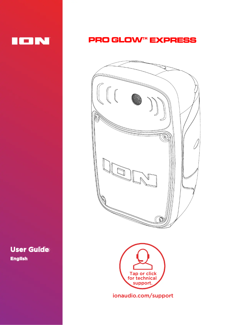 Page n°1 - Manuel utilisateur ION Pro Glow Express