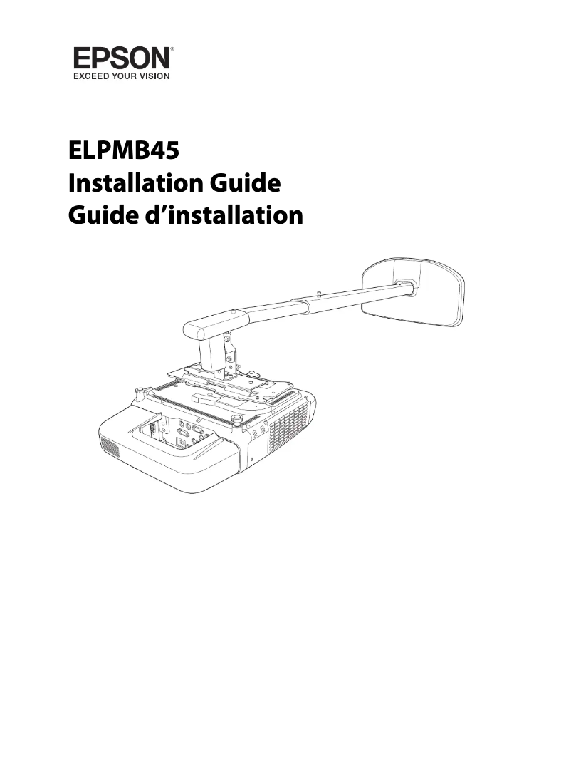 Página 1 del manual Guía de instalación Epson BrightLink 536Wi