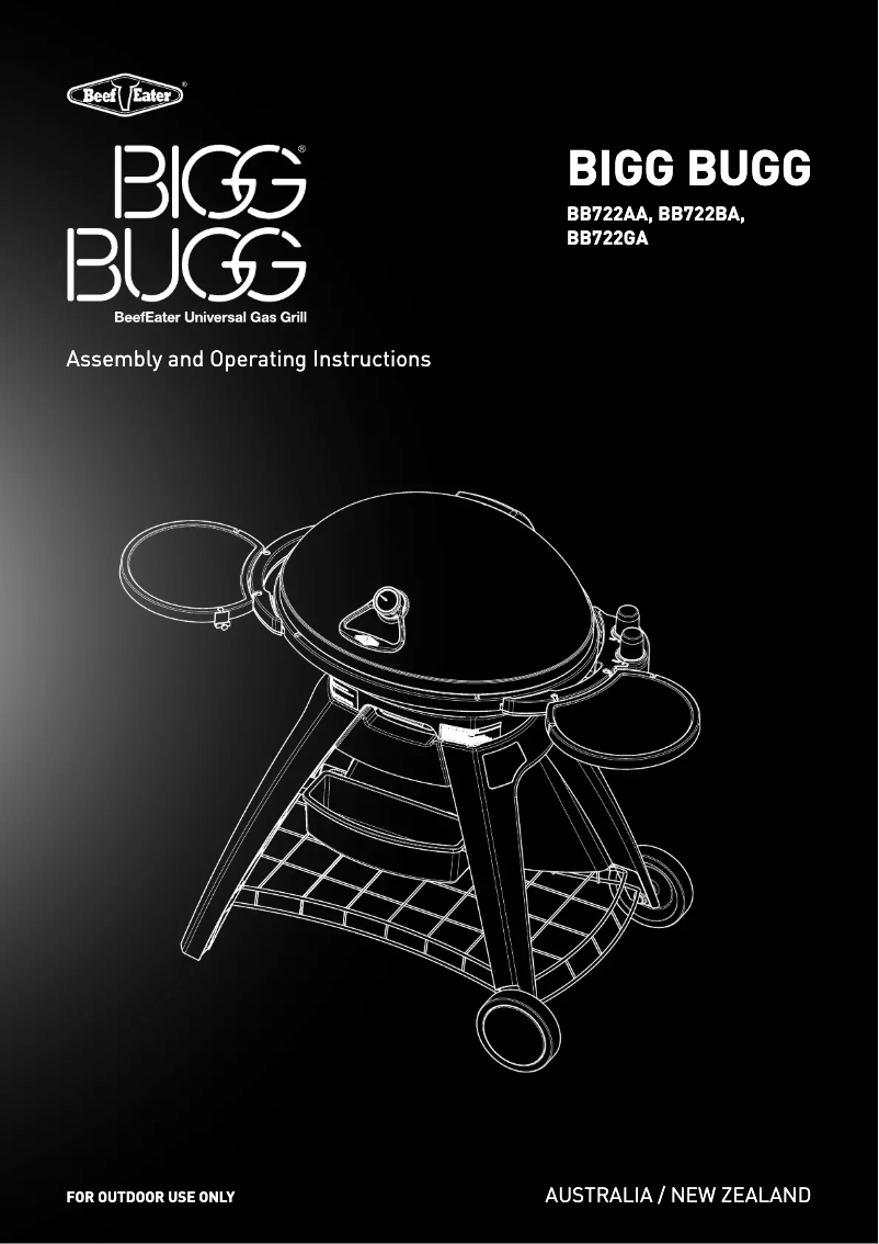Page n°1 - Manuel utilisateur BeefEater Bigg Bugg BB722GA
