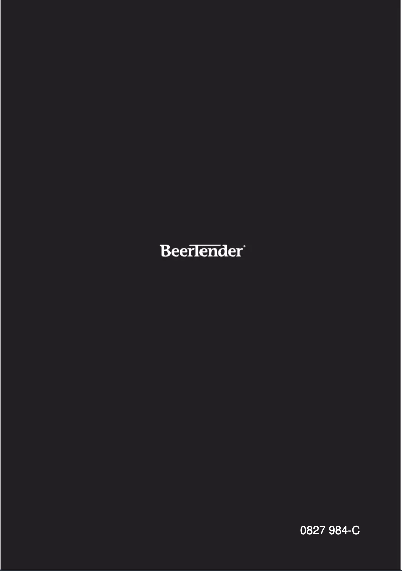 Page n°1 - Manuel utilisateur Krups BeerTender C75