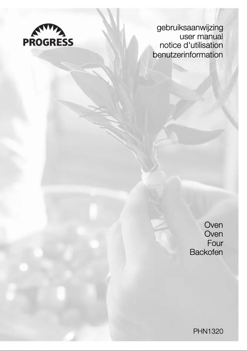 Page n°1 - Manuel utilisateur Progress PHN1320