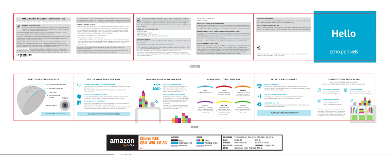 Page n°1 - Manuel utilisateur Amazon Echo Pop Kids