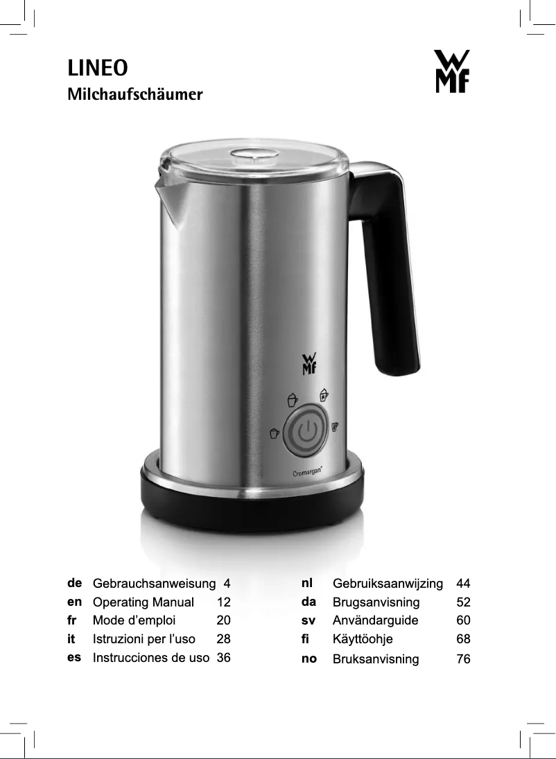 Page 1 de la notice Manuel utilisateur WMF Lineo 04.1312.0011