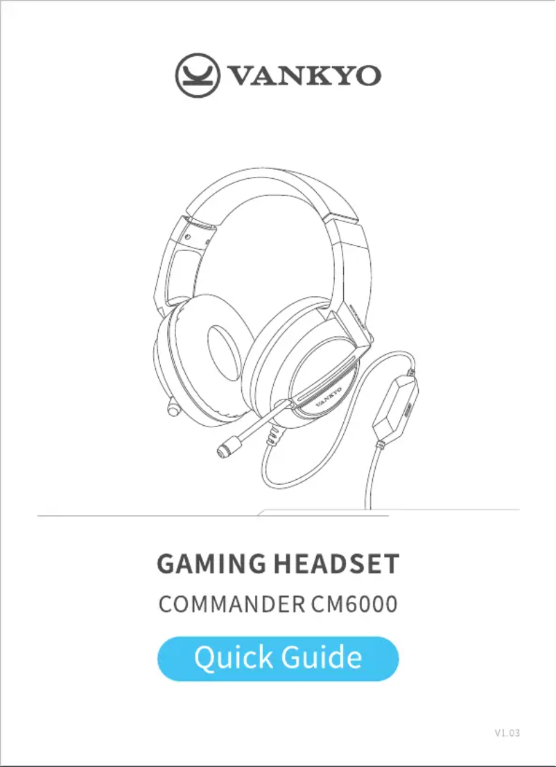 Page 1 de la notice Manuel utilisateur Vankyo CM6000