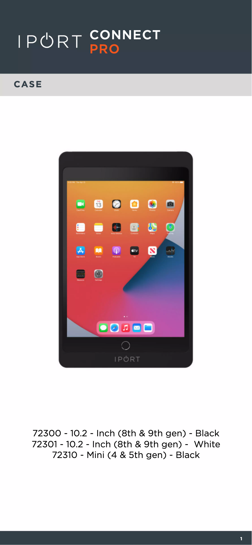 Página 1 del manual Manual de usuario iPort 72329