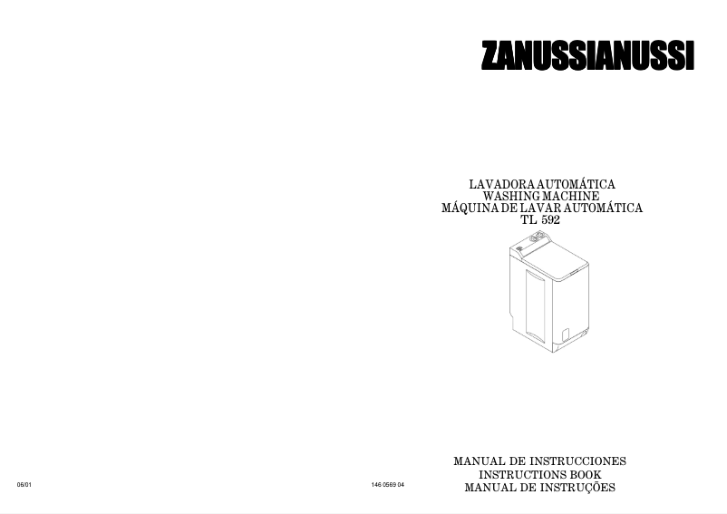 Page n°1 - Manuel utilisateur Zanussi TL592