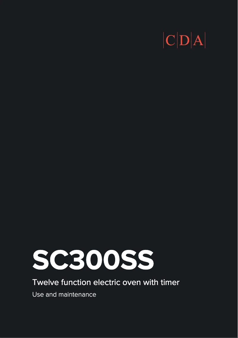 Page 1 de la notice Manuel utilisateur CDA SC300SS