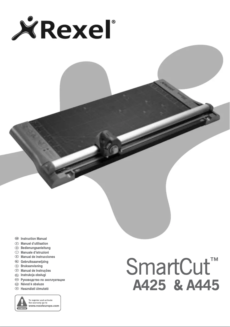 Image de la première page du manuel de l'appareil Smartcut A425