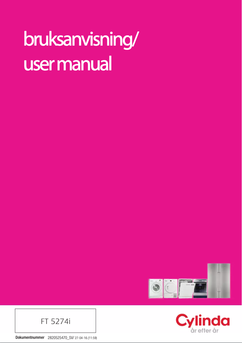 Page n°1 - Manuel utilisateur Cylinda FT 5274i