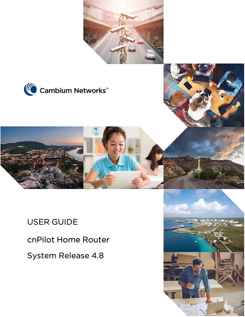 Page n°1 - Manuel utilisateur Cambium Networks cnPilot r195P