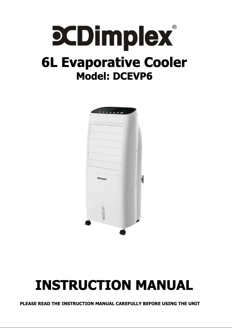 Page n°1 - Guide d'installation Dimplex DCEVP6