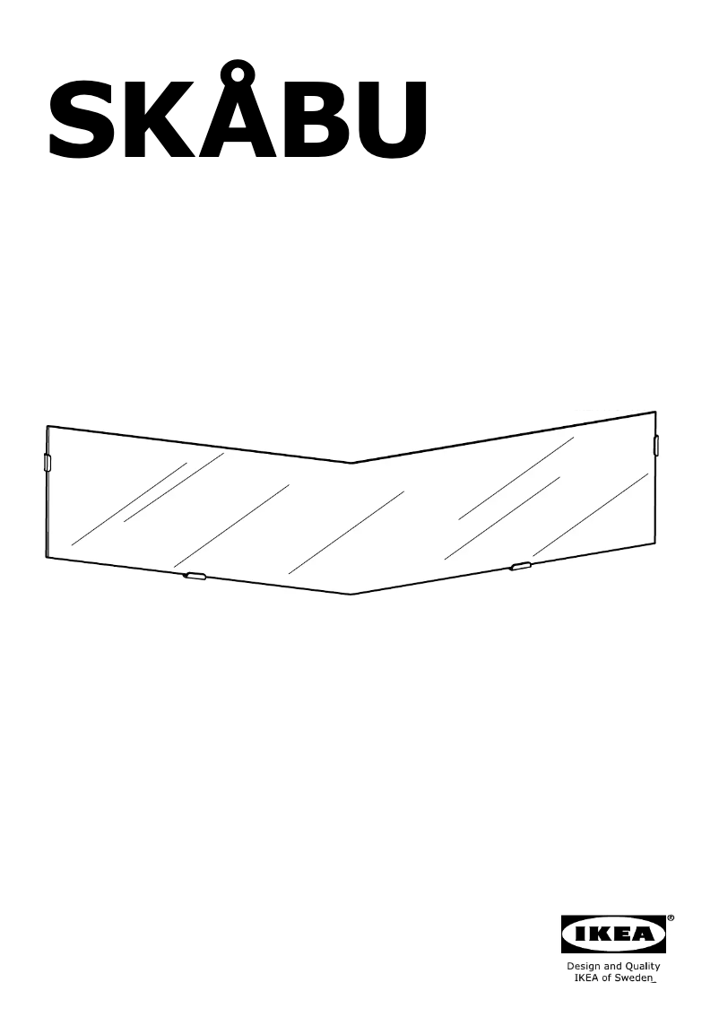 Page 1 de la notice Manuel utilisateur Ikea SKABU