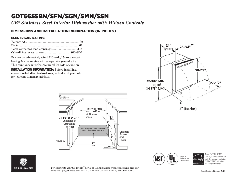 Image de la première page du manuel de l'appareil GDT665SBNTS