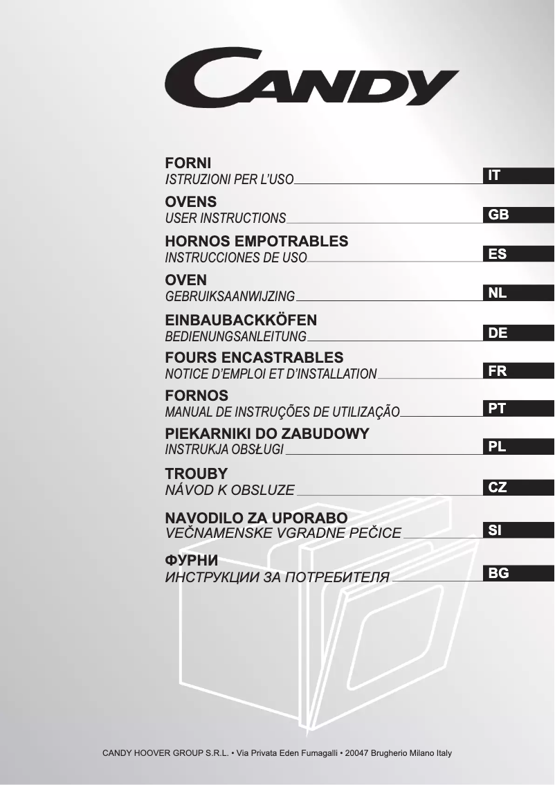 Page n°1 - Manuel utilisateur Candy FCS602 N