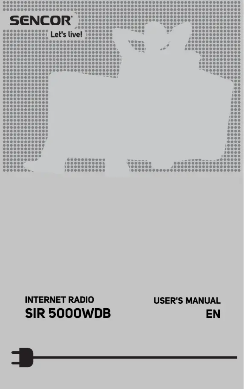 Page 1 de la notice Manuel utilisateur Sencor SIR 5000WDB