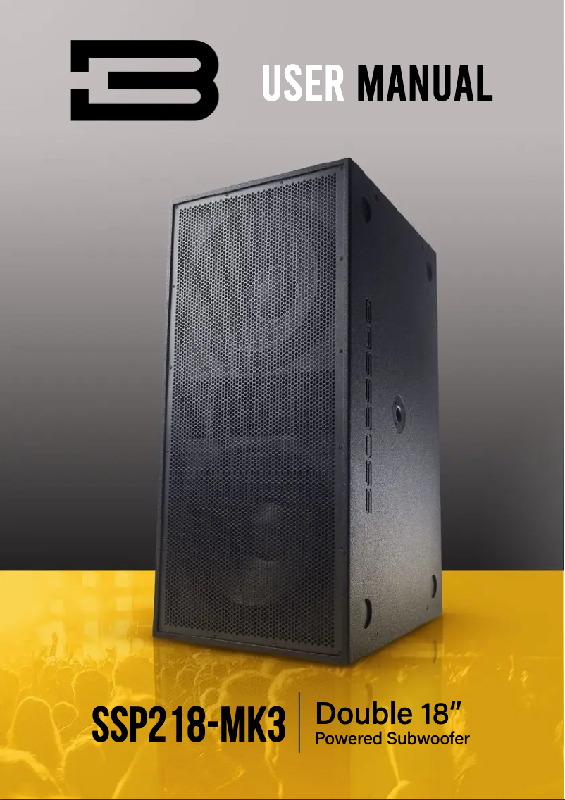 Image de la première page du manuel de l'appareil SSP218-MK3