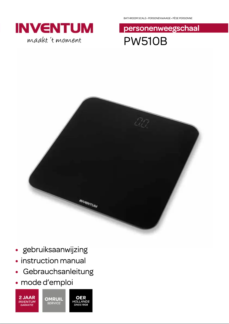 Image de la première page du manuel de l'appareil PW510B