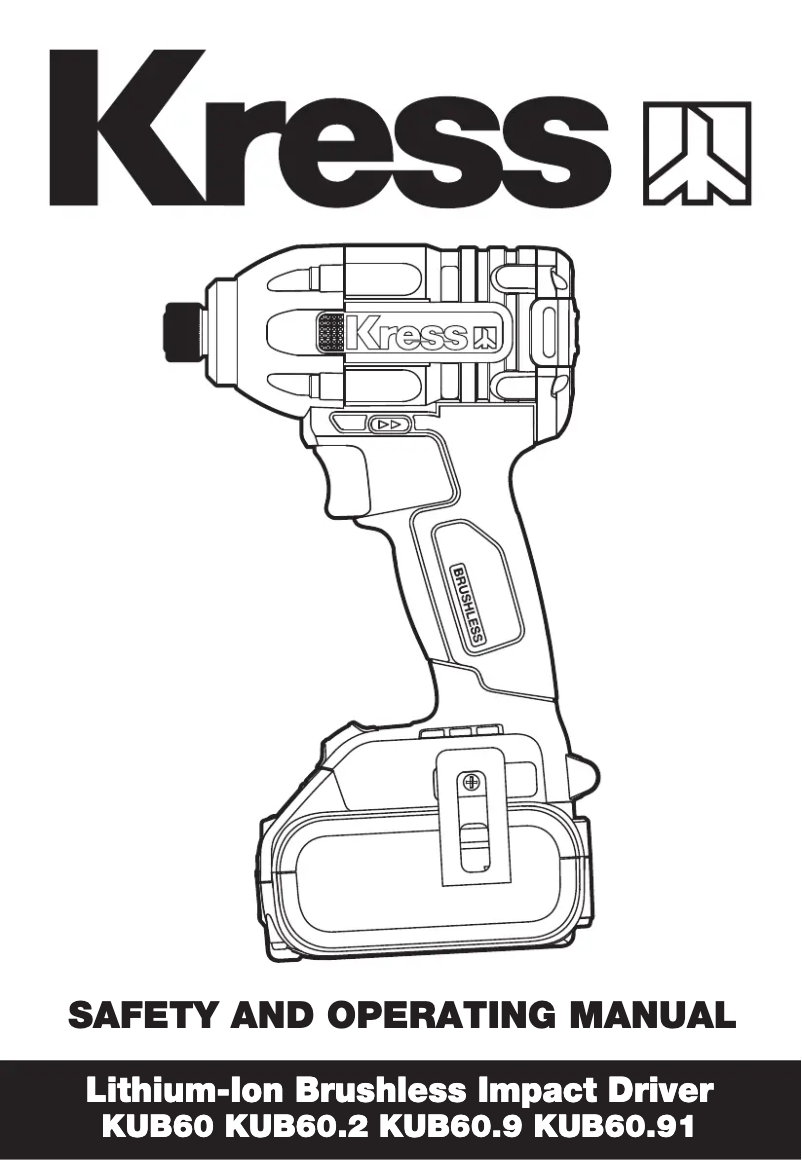 Página 1 del manual Manual de usuario Kress KUB60.9