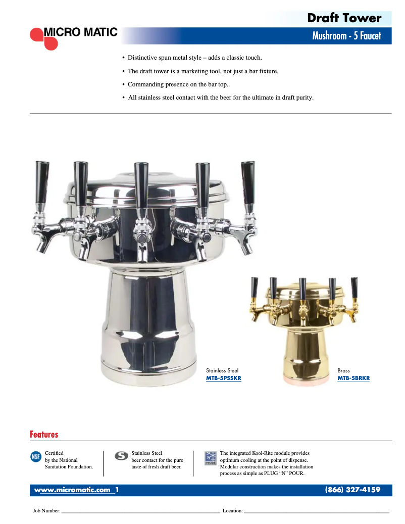 Image de la première page du manuel de l'appareil MTB-5PSSKR