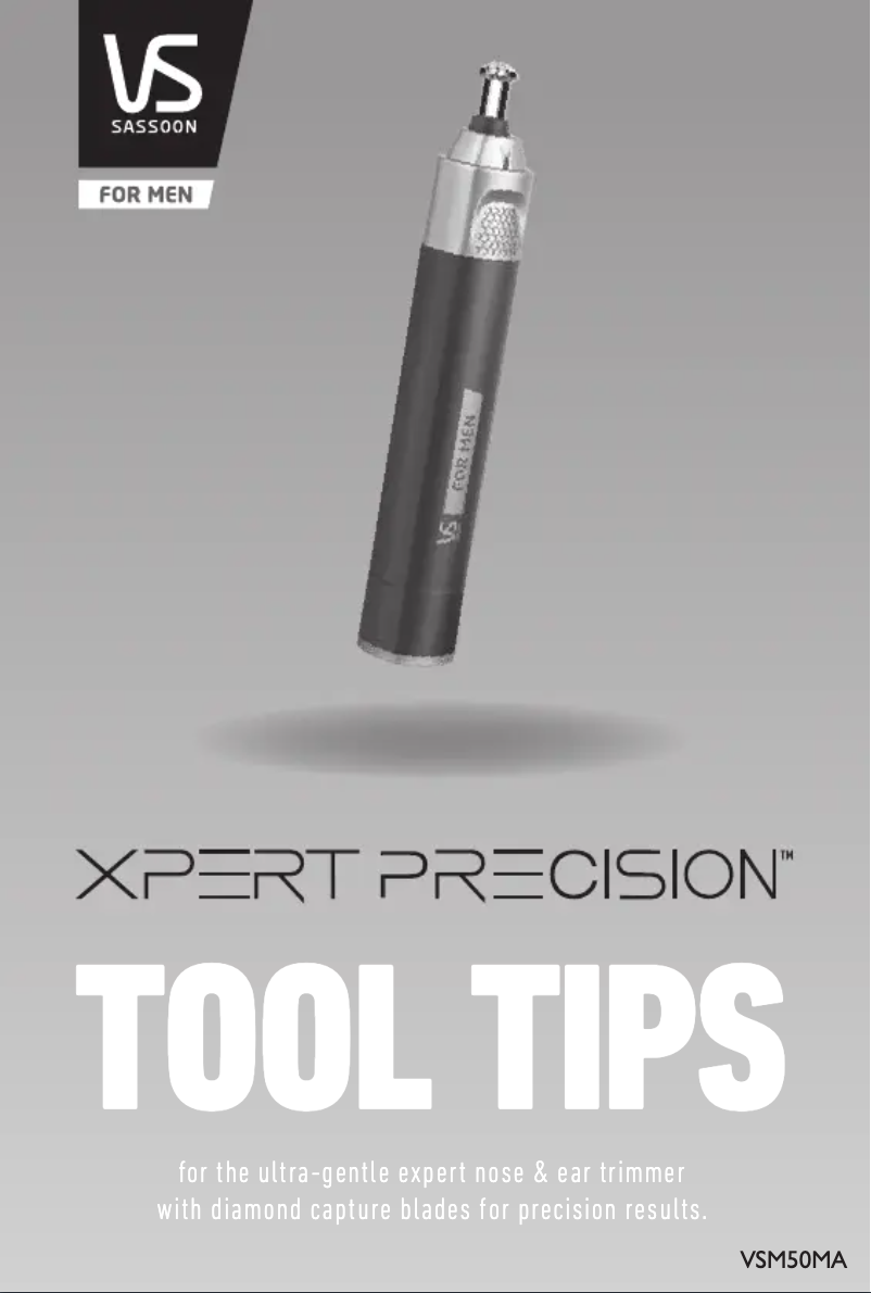 Page n°1 - Manuel utilisateur VS Sassoon Xpert Precision VSM50MA