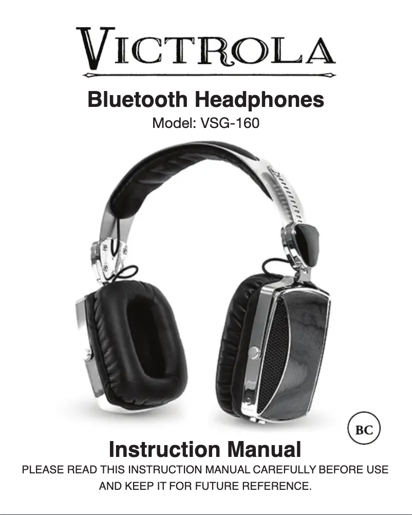 Page 1 de la notice Manuel utilisateur Victrola VSG-160