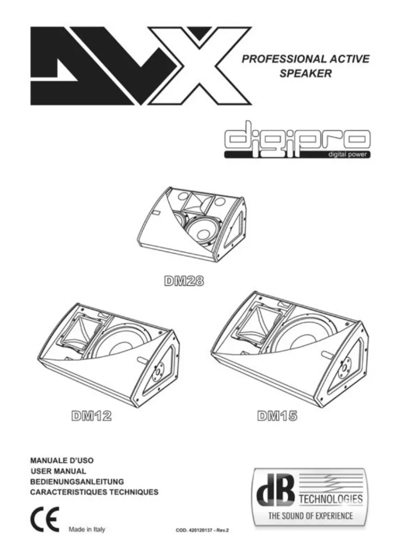 Page 1 de la notice Manuel utilisateur DB Technologies DVX DM28