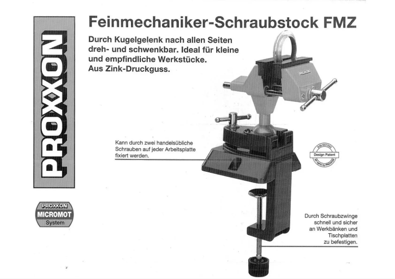 Página 1 del manual Manual de usuario Proxxon FMZ