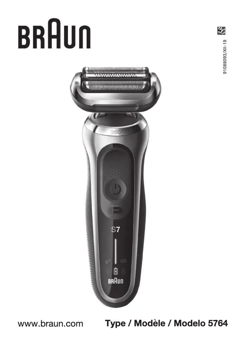 Page 1 de la notice Manuel utilisateur Braun Series 7 720s-7