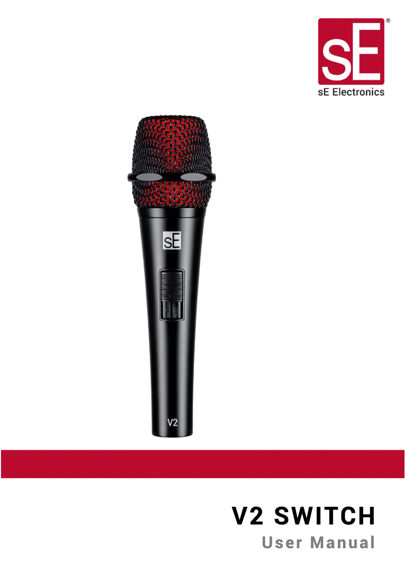 Page n°1 - Manuel utilisateur SE Electronics V2 Switch