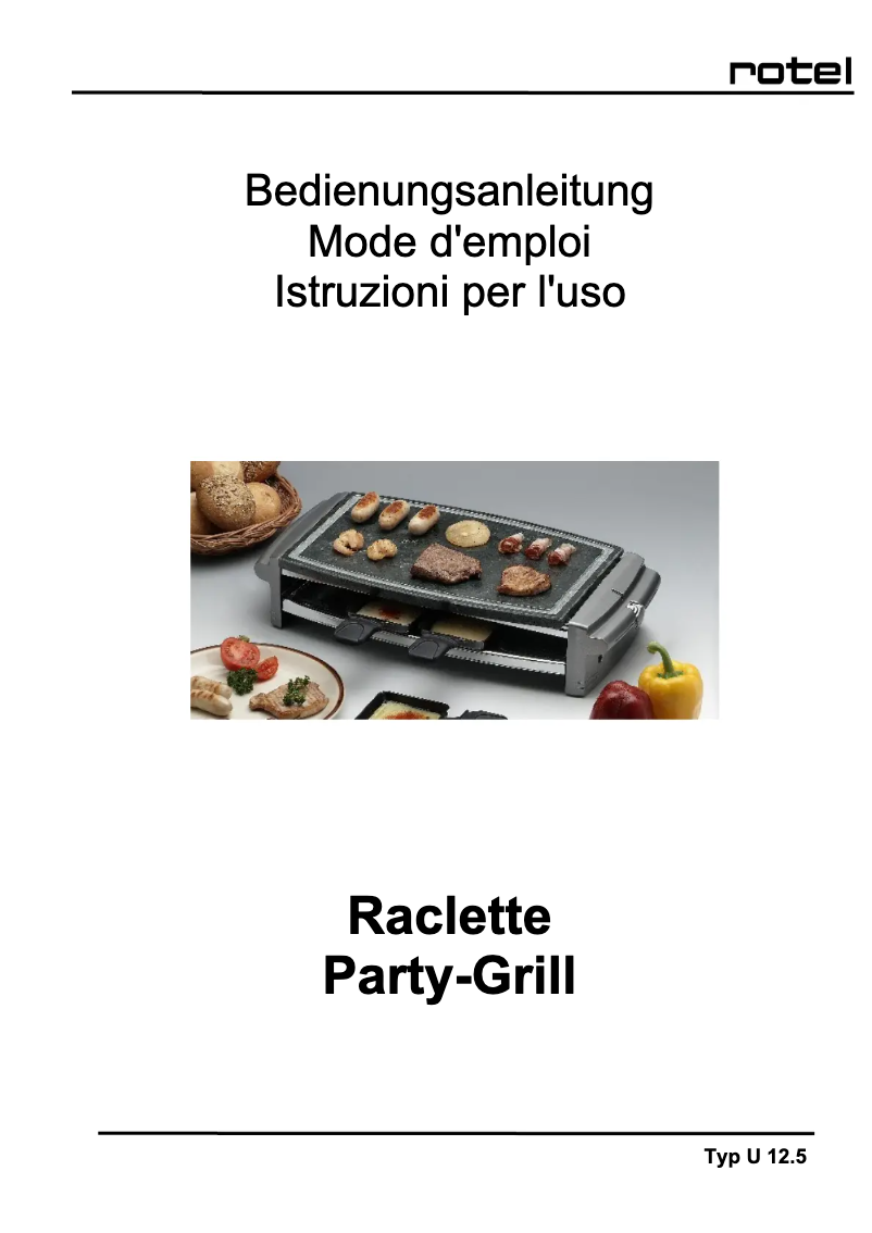 Page 1 de la notice Manuel utilisateur Rotel U 12.5CH1