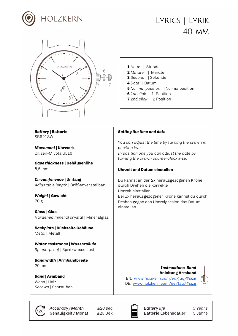Image de la première page du manuel de l'appareil Catull