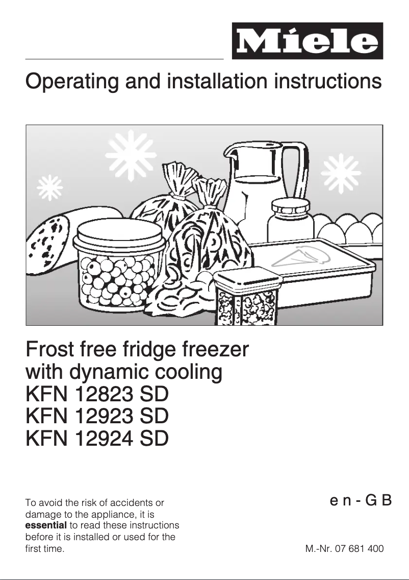 Image de la première page du manuel de l'appareil KF 12923 SD