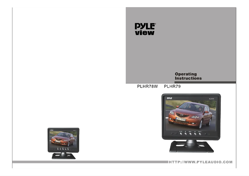 Page n°1 - Manuel utilisateur Pyle PLHR78W
