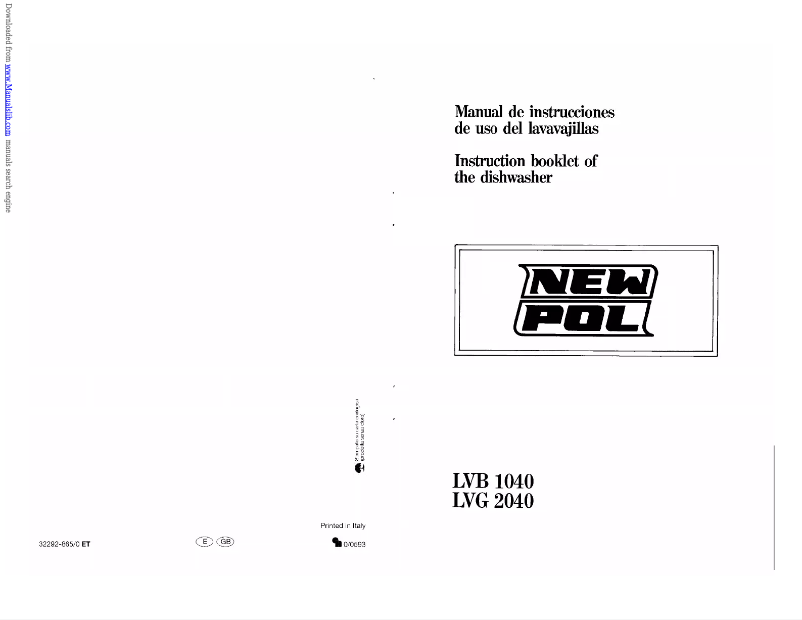 Page n°1 - Manuel utilisateur New Pol LVB 1040