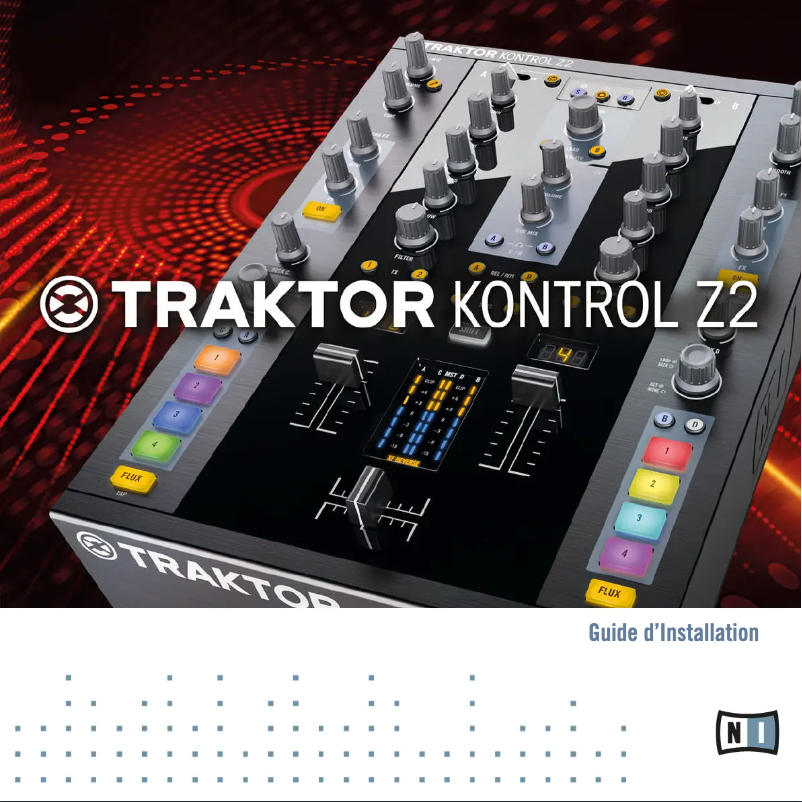 Image de la première page du manuel de l'appareil Traktor Kontrol Z2