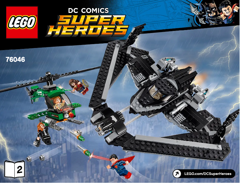 Page 1 de la notice Manuel utilisateur Lego DC Comics Super Heroes 76046