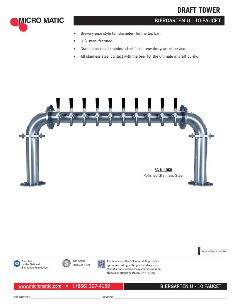 Página 1 del manual Manual de usuario Micro Matic BG-U-10KR