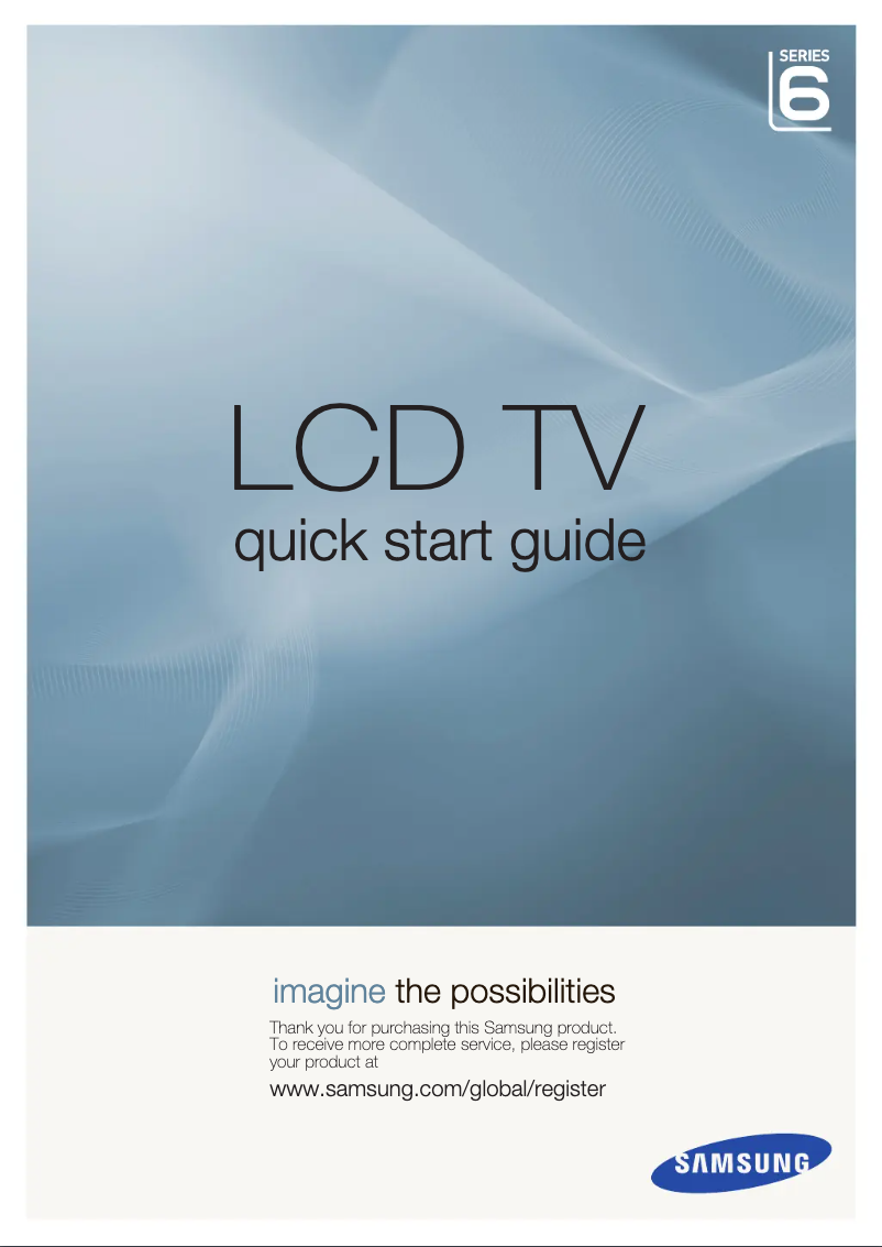 Page n°1 - Manuel utilisateur Samsung LE46A696M1M