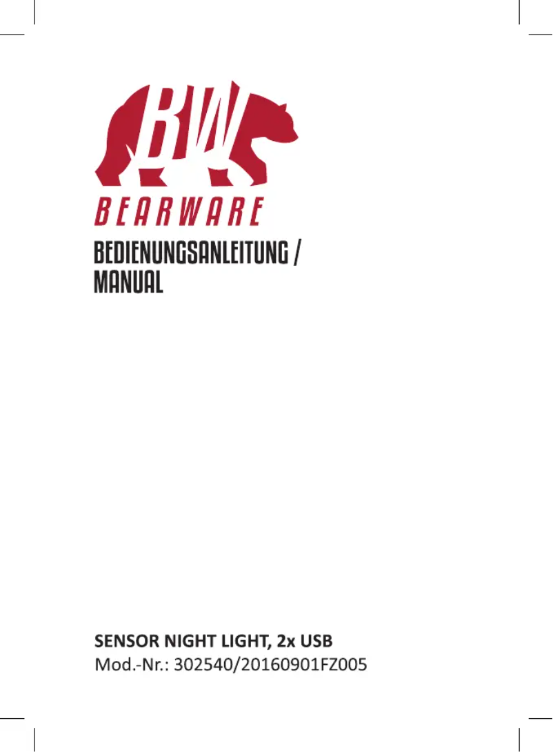Page 1 de la notice Manuel utilisateur Bearware 302540
