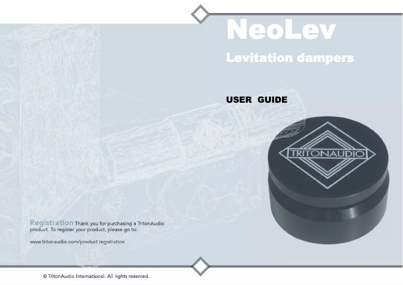Page n°1 - Manuel utilisateur Triton NeoLev