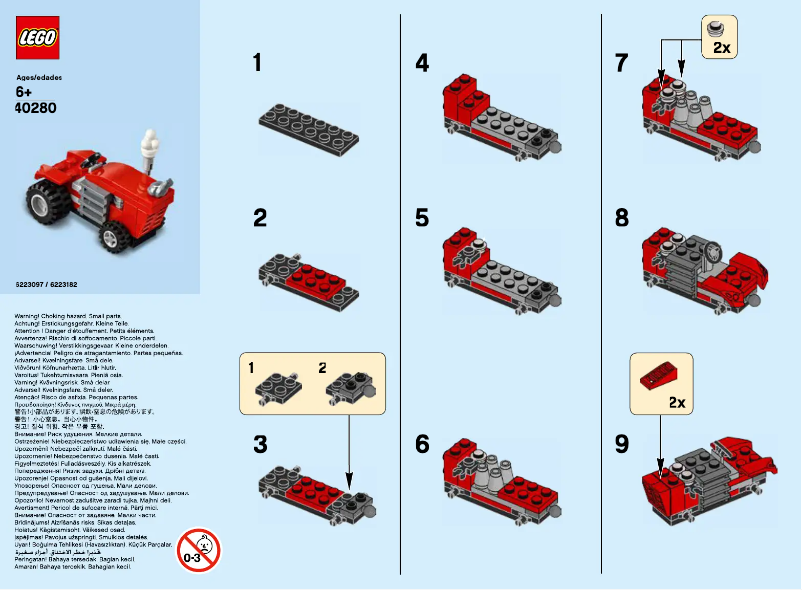 Image de la première page du manuel de l'appareil Tractor 40280