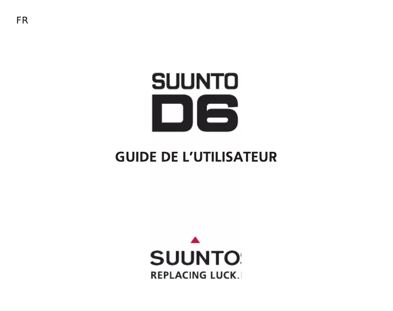 Página 1 del manual Manual de usuario Suunto D6