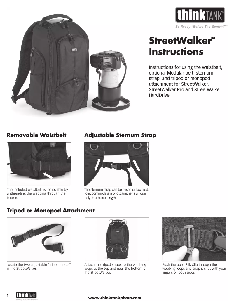 Image de la première page du manuel de l'appareil StreetWalker