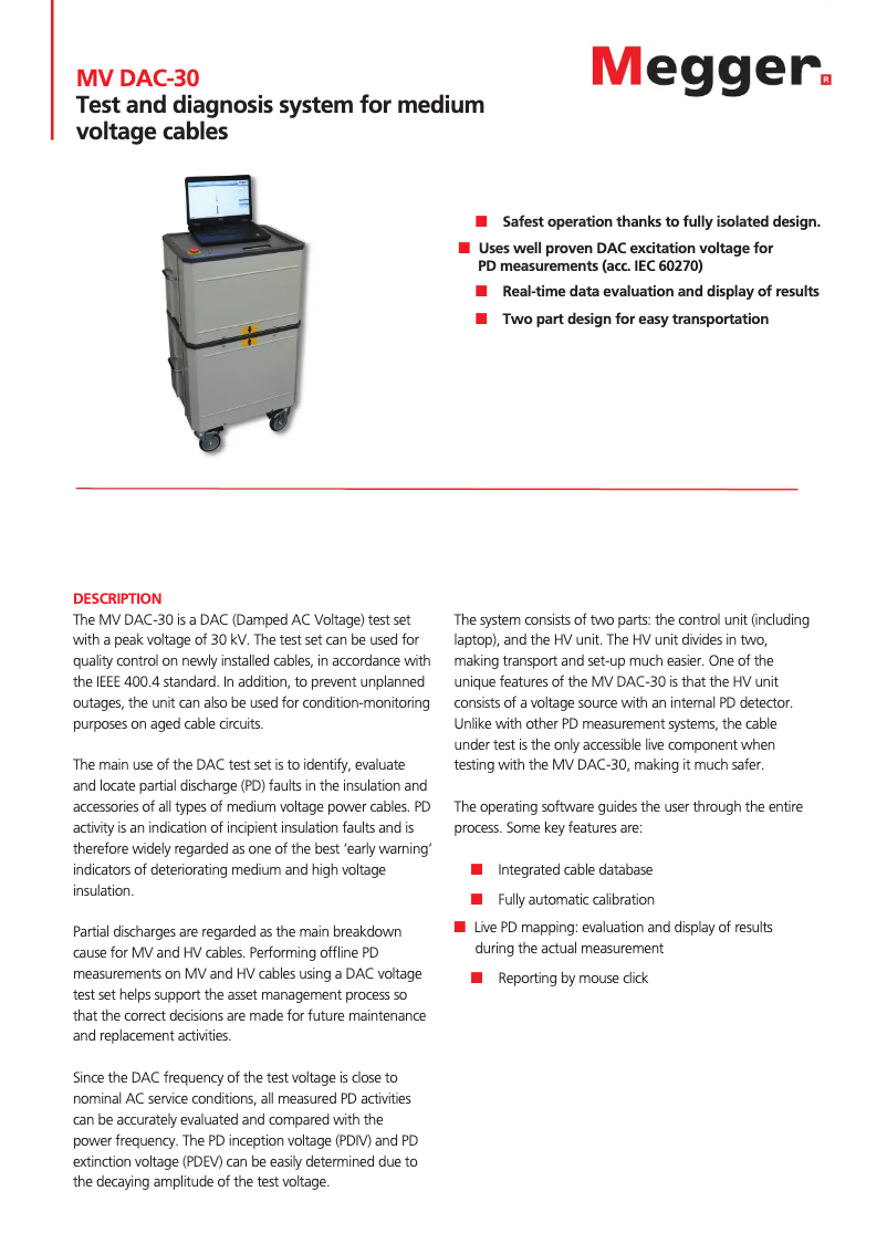 Image de la première page du manuel de l'appareil MV DAC-30