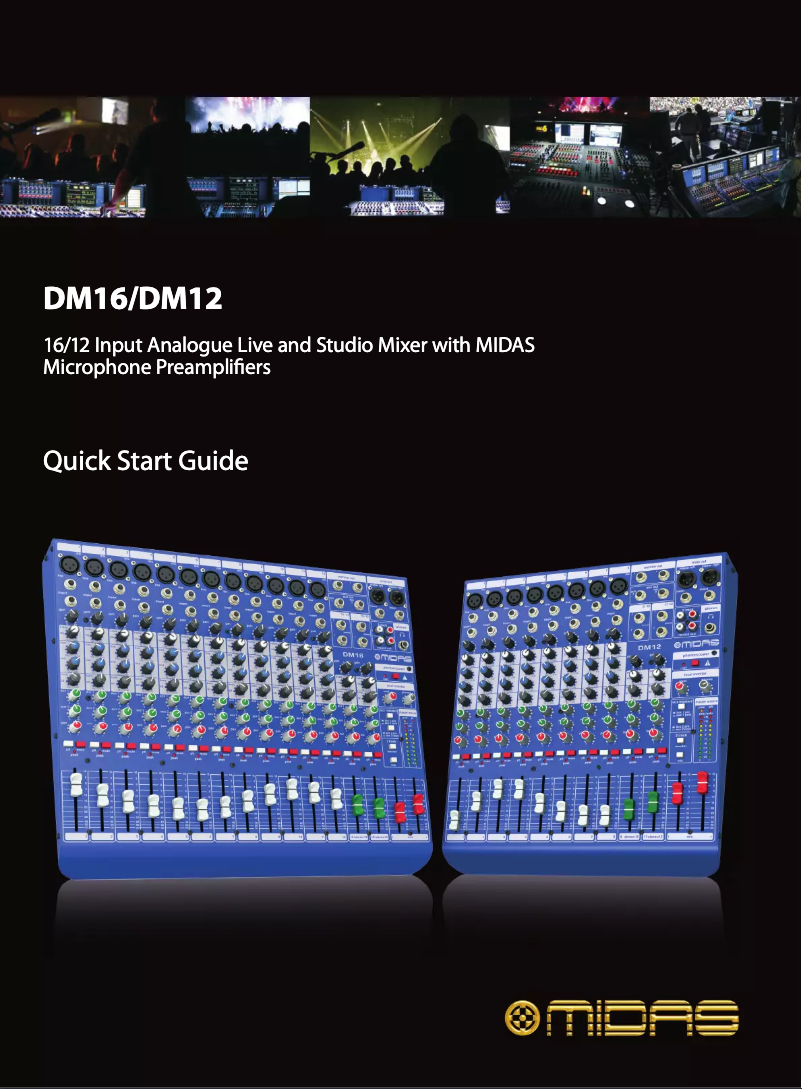 Page n°1 - Manuel utilisateur Midas DM16