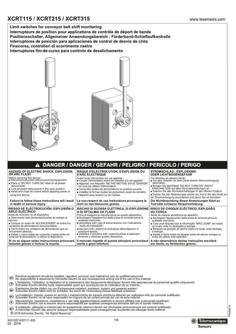 Image de la première page du manuel de l'appareil XCRT115