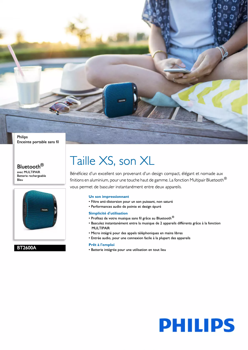 Image de la première page du manuel de l'appareil BT2600A