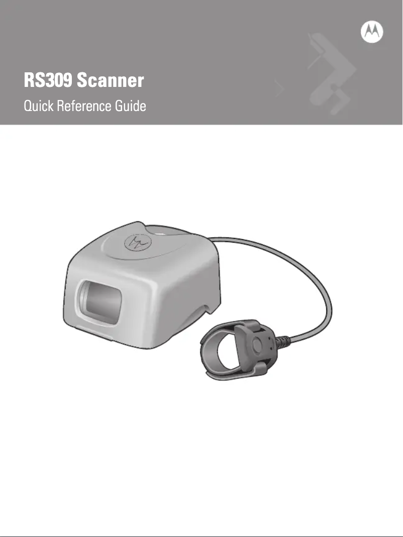 Page 1 de la notice Manuel utilisateur Zebra Symbol RS309